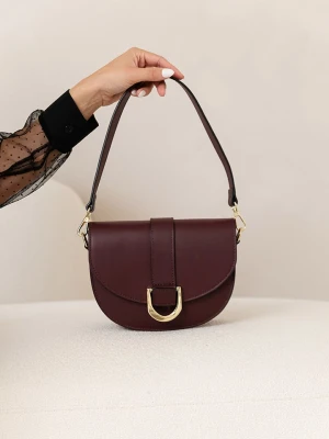 Lia Biassoni Skórzana torebka "MIsegna" w kolorze brązowym - 22 x 17 x 8 cm rozmiar: onesize