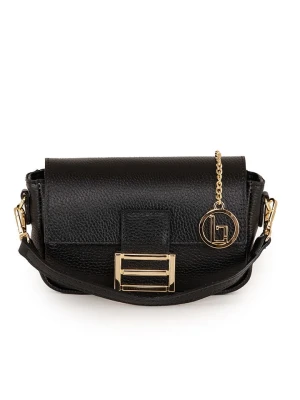 Lia Biassoni Skórzana torebka "Tagliamento" w kolorze czarnym - 22 x 15 x 6 cm rozmiar: onesize