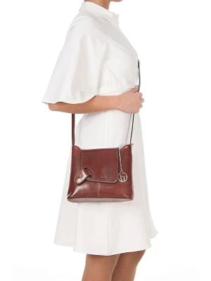 Zdjęcie produktu Lia Biassoni Skórzana torebka w kolorze brązowym - 24 x 20 x 6,5 cm rozmiar: onesize