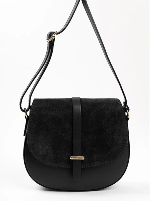 Lia Biassoni Skórzana torebka w kolorze czarnym - 23 x 20 x 6 cm rozmiar: onesize