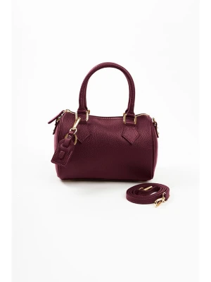 Lia Biassoni Skórzana torebka w kolorze fioletowym - 22 x 17 x 13 cm rozmiar: onesize