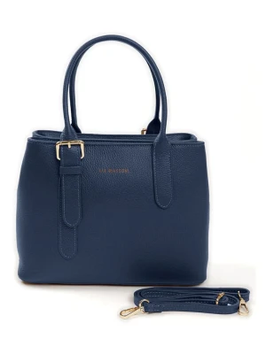 Lia Biassoni Skórzana torebka w kolorze granatowym - 33 x 25 x 11 cm rozmiar: onesize