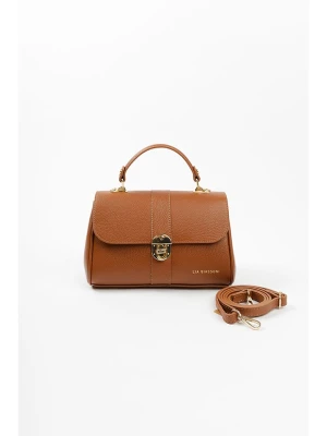 Lia Biassoni Skórzana torebka w kolorze jasnobrązowym - 27 x 19 x 13 cm rozmiar: onesize