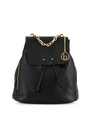 Lia Biassoni Skórzany plecak "Imera" w kolorze czarnym - 30 x 32 x 13 cm rozmiar: onesize