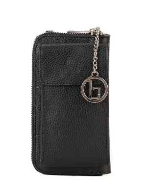 Lia Biassoni Skórzany portfel "Cerca" w kolorze czarnym rozmiar: onesize