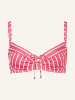 Lidea Biustonosz Bikini Z Fiszbinami Line Up Z Wycięciem pink
