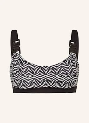 Lidea Góra Od Bikini Bralette Dashed Pulse schwarz