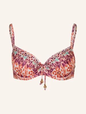 Lidea Góra Od Bikini Z Fiszbinami Batikblaze Z Brokatową Przędzą I Ozdobnymi Perełkami lila purpurowy