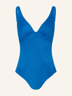 Lidea Strój Kąpielowy Linear Code blau NIEBIESKI