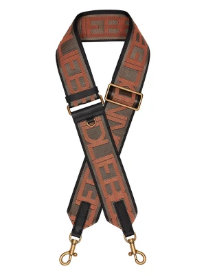 Liebeskind Berlin Pasek w kolorze brązowo-pomarańczowym do torebki - dł. 110 cm rozmiar: onesize