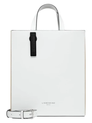 LIEBESKIND BERLIN Skórzana torebka "Paperbag M" w kolorze biało-beżowym - 29 x 34 cm rozmiar: onesize