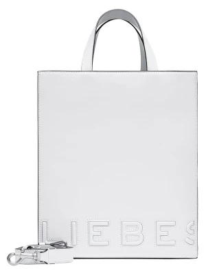 LIEBESKIND BERLIN Skórzana torebka "Paperbag M" w kolorze białym - 29 x 34 x 15 cm rozmiar: onesize
