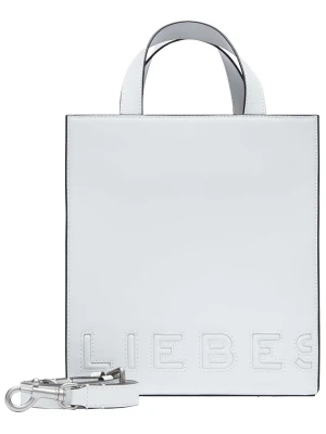 LIEBESKIND BERLIN Skórzana torebka "Paperbag S" w kolorze białym - 22 x 25 x 11 cm rozmiar: onesize