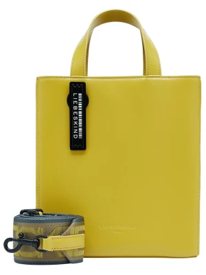 LIEBESKIND BERLIN Skórzana torebka "Paperbag S" w kolorze żółtym - 22 x 25 x 11,5 cm rozmiar: onesize