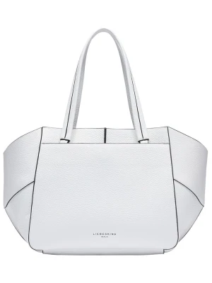 LIEBESKIND BERLIN Skórzana torebka "Shopper M" w kolorze białym - 23 x 28 x 14 cm rozmiar: onesize
