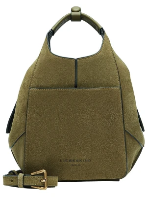 LIEBESKIND BERLIN Skórzana torebka w kolorze khaki - 17 x 20,5 x 10,5 cm rozmiar: onesize