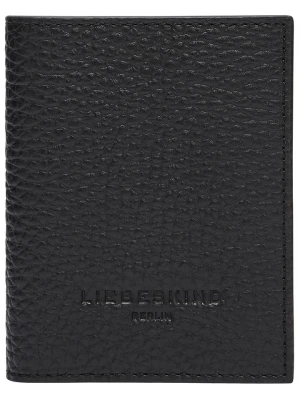 LIEBESKIND BERLIN Skórzane etui "Arcie" w kolorze czarnym na karty - 8 x 10,5 x 1 cm rozmiar: onesize
