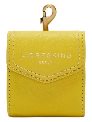 LIEBESKIND BERLIN Skórzany brelok w kolorze żółtym do kluczy - 8 x 8 cm rozmiar: onesize