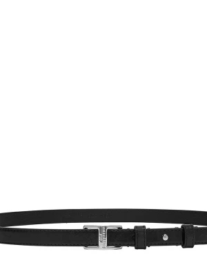 Liebeskind Berlin Skórzany pasek w kolorze czarnym - dł. 85 cm rozmiar: onesize