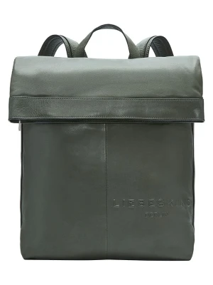 Liebeskind Berlin Skórzany plecak w kolorze khaki - 31 x 40 x 14 cm rozmiar: onesize