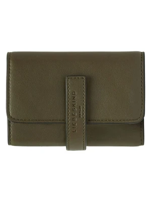 Liebeskind Berlin Skórzany portfel "Kate" w kolorze khaki - 13 x 10 x 4 cm rozmiar: onesize
