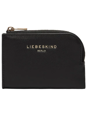 LIEBESKIND BERLIN Skórzany portfel "Lena" w kolorze czarnym - 11,5 x 8 x 1 cm rozmiar: onesize
