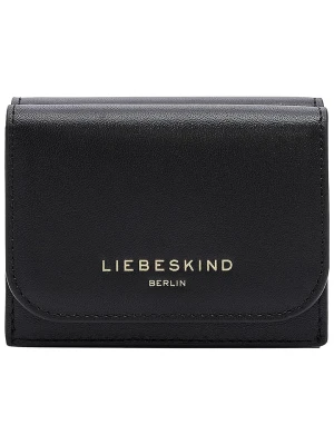 LIEBESKIND BERLIN Skórzany portfel "Lillian" w kolorze czarnym - 10 x 8 x 3 cm rozmiar: onesize