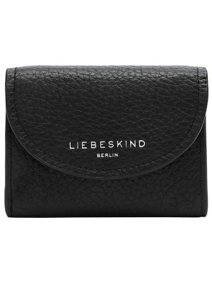 LIEBESKIND BERLIN Skórzany portfel "Louisa" w kolorze czarnym - 11 x 8 x 2,5 cm rozmiar: onesize