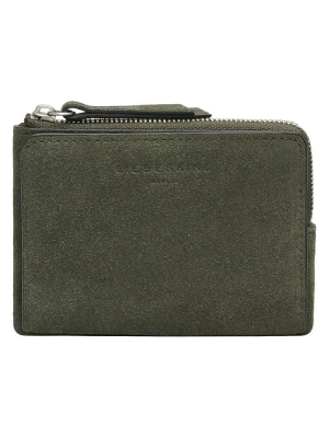 Liebeskind Berlin Skórzany portfel "Smilla" w kolorze khaki - 13 x 9 x 1 cm rozmiar: onesize