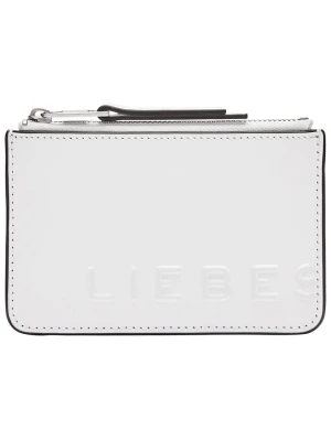 Liebeskind Berlin Skórzany portfel "Star" w kolorze białym - 13 x 8 x 0,5 cm rozmiar: onesize
