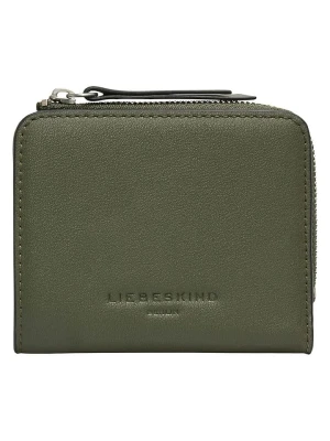 Liebeskind Berlin Skórzany portfel "Tina" w kolorze khaki - 11 x 9 x 2 cm rozmiar: onesize