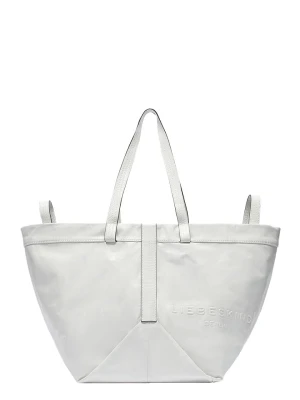 LIEBESKIND BERLIN Skórzany shopper bag w kolorze białym - 47 x 34 x 18 cm rozmiar: onesize