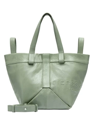 LIEBESKIND BERLIN Skórzany shopper bag w kolorze miętowym - 47 x 34 x 18 cm rozmiar: onesize