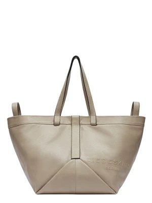 LIEBESKIND BERLIN Skórzany shopper bag w kolorze szarobrązowym - 47 x 34 x 18 cm rozmiar: onesize
