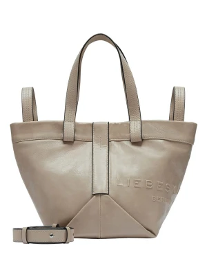LIEBESKIND BERLIN Skórzany shopper bag w kolorze szarobrązowym - 47 x 34 x 18 cm rozmiar: onesize