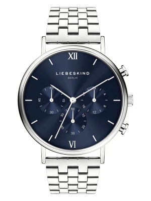Liebeskind Chronograf w kolorze srebrno-granatowym rozmiar: onesize