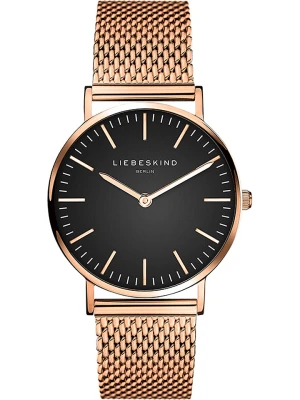 Liebeskind Zegarek kwarcowy w kolorze różowozłoto-czarnym rozmiar: onesize