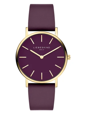 Liebeskind Zegarek kwarcowy w kolorze złoto-fioletowym rozmiar: onesize