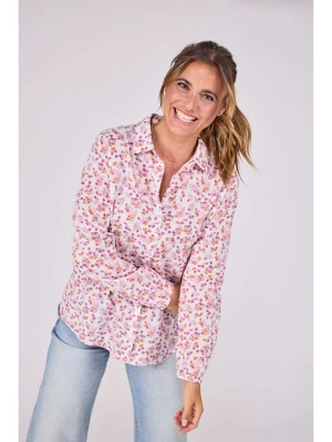 LIEBLINGSSTÜCK Bluzka "Emee" w kolorze biało-jasnoróżowym rozmiar: 34