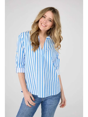 LIEBLINGSSTÜCK Bluzka "Feja" w kolorze niebiesko-białym rozmiar: 36