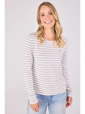 LIEBLINGSSTÜCK Koszulka "Calista" w kolorze szaro-białym rozmiar: 3XL