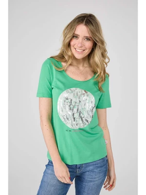 LIEBLINGSSTÜCK Koszulka "Candy" w kolorze zielono-srebrnym rozmiar: XL