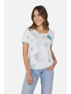 LIEBLINGSSTÜCK Koszulka "Celice" w kolorze białym ze wzorem rozmiar: 4XL