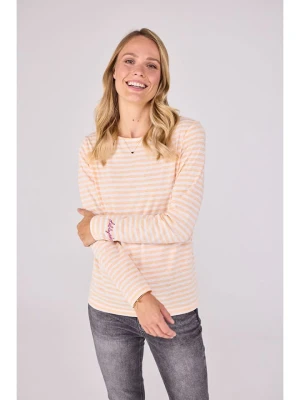 LIEBLINGSSTÜCK Koszulka "Cyana" w kolorze pomarańczowo-białym rozmiar: L