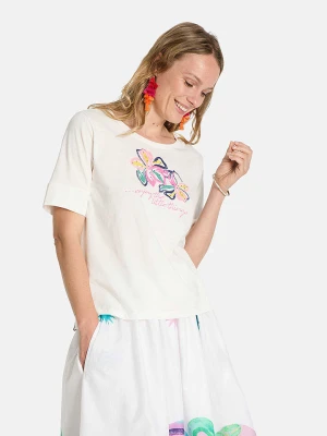 LIEBLINGSSTÜCK Koszulka "Diane" w kolorze białym ze wzorem rozmiar: 3XL
