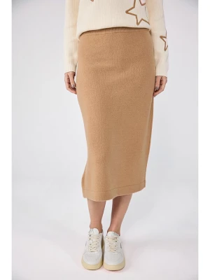 LIEBLINGSSTÜCK Spódnica wełniana "Tania" w kolorze karmelowym rozmiar: 38