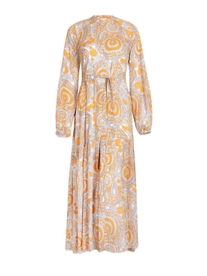 LIEBLINGSSTÜCK Sukienka "Elula" w kolorze pomarańczowo-szarym rozmiar: 42