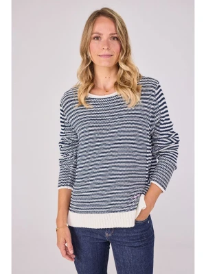 LIEBLINGSSTÜCK Sweter "Hollyn" w kolorze granatowo-białym rozmiar: 34