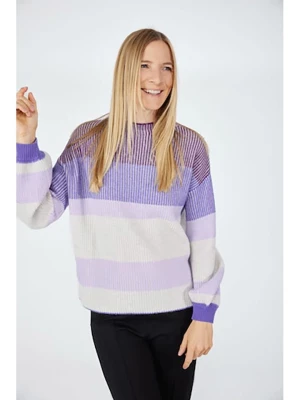 LIEBLINGSSTÜCK Sweter w kolorze fioletowo-białym rozmiar: 36