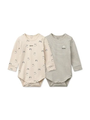 Liewood body niemowlęce Yanni Grow Printed LS Bodystocking 2-pack